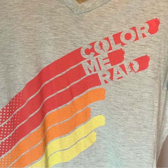 Color Me Rad Tops Free With Bundle Color Me Rad 5k T-Shirt Size Large - Picture 6 of 6